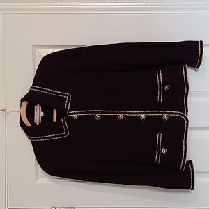 St John Collection purple and gold jacket